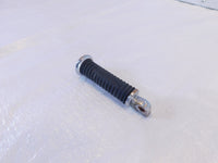Harley Touring FXR Dyna Sportster & Softail Single Black Rubber Footpeg Footrest - C3 Cycle