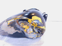 Dented Harley Dyna FXDWG Wide Glide 100 Anniversary Black Fuel Gas Petrol Tank - C3 Cycle