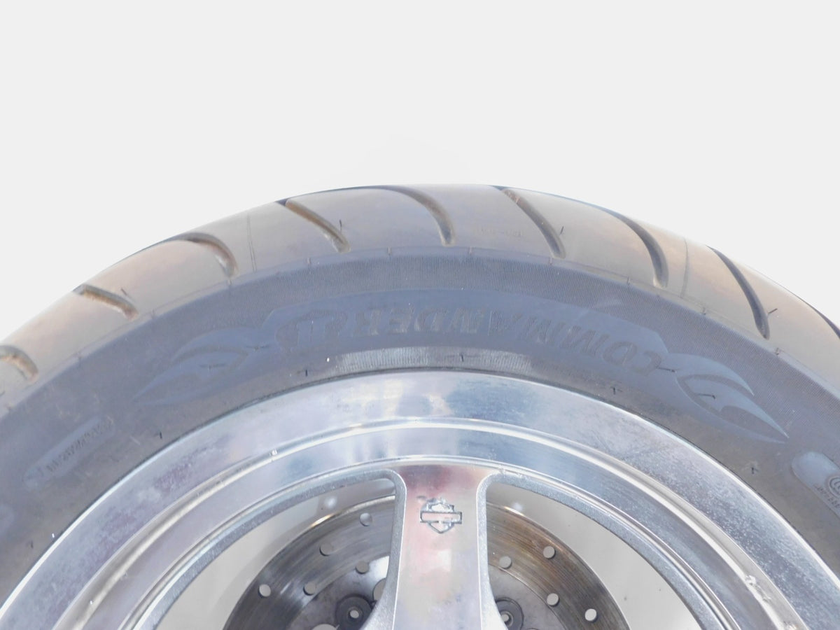 Harley Davidson Touring Road Street & Electra Glide Chrome Rear Wheel Rim & Tire - C3 Cycle