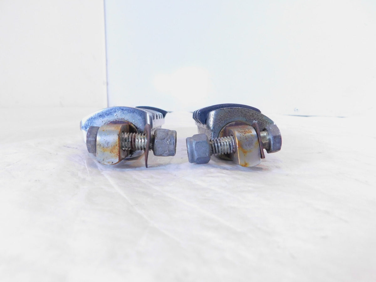 Harley Davidson FXR Softail Dyna & Sportster Chrome & Rubber Footpeg Footrests - C3 Cycle