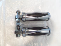 Harley Touring FXR Dyna Sportster & Softail Chrome Diamond Footpegs Footrests