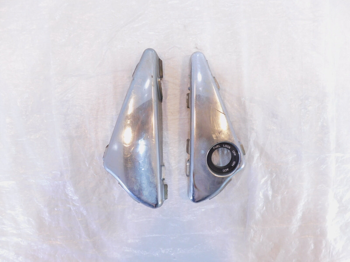 Harley Davidson V-Rod VRSC Chrome Ignition Switch Left & Right Side Cover Trim - C3 Cycle