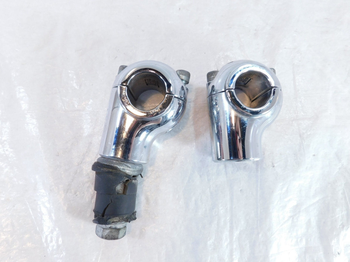2007-2010 Harley Davidson Softail Custom FXSTC Chrome Handlebar Risers & Clamps - C3 Cycle