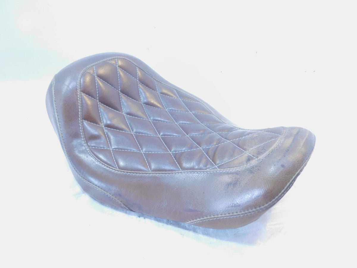 Harley Davidson Dyna Wide Glide Street Fat Bob Brown Mustang Front Solo Seat - C3 Cycle