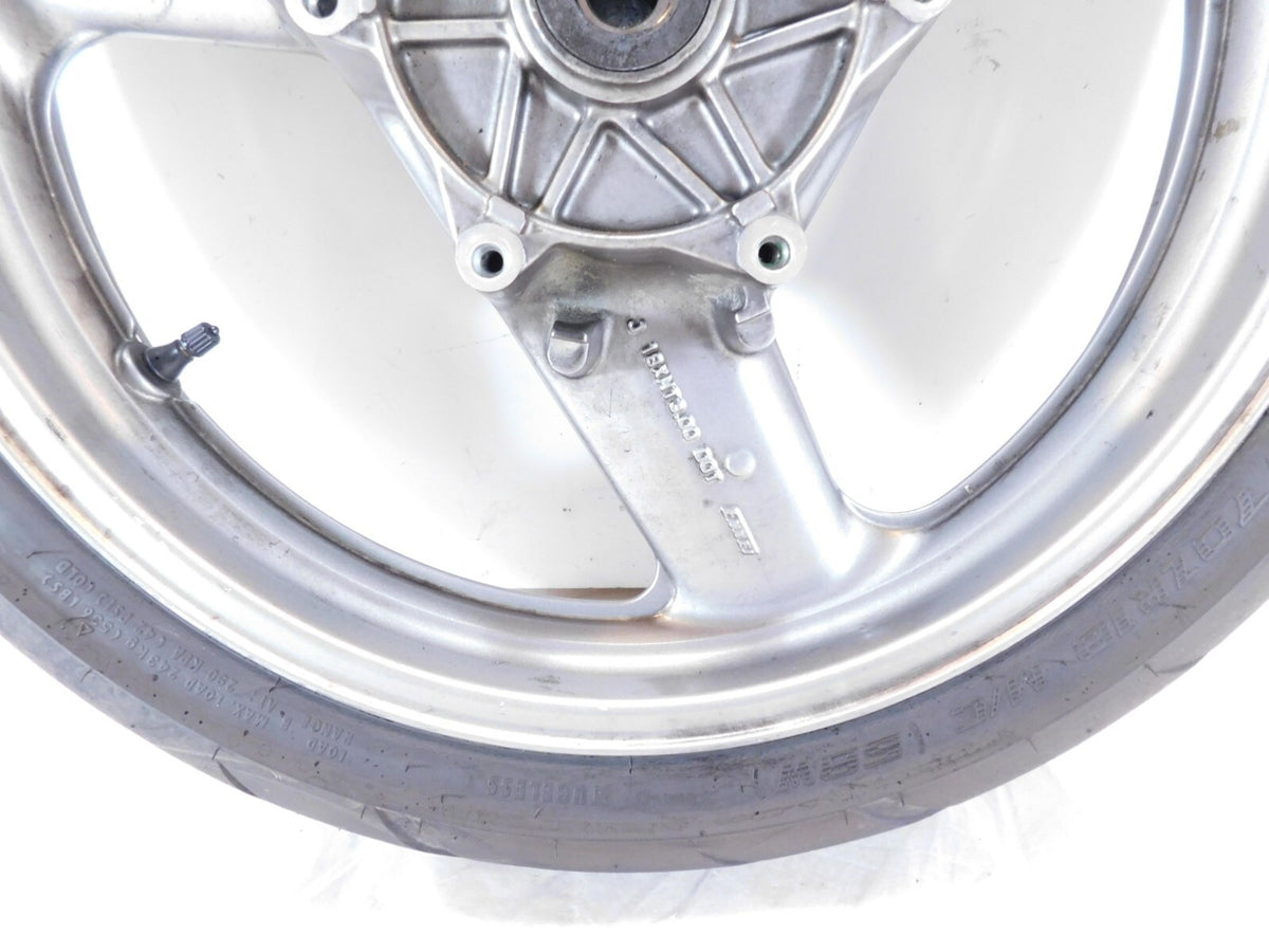 1991-2003 Honda ST1100 & ST1100P Police 1100 Silver Cast Front Wheel Rim w/ Tire - C3 Cycle