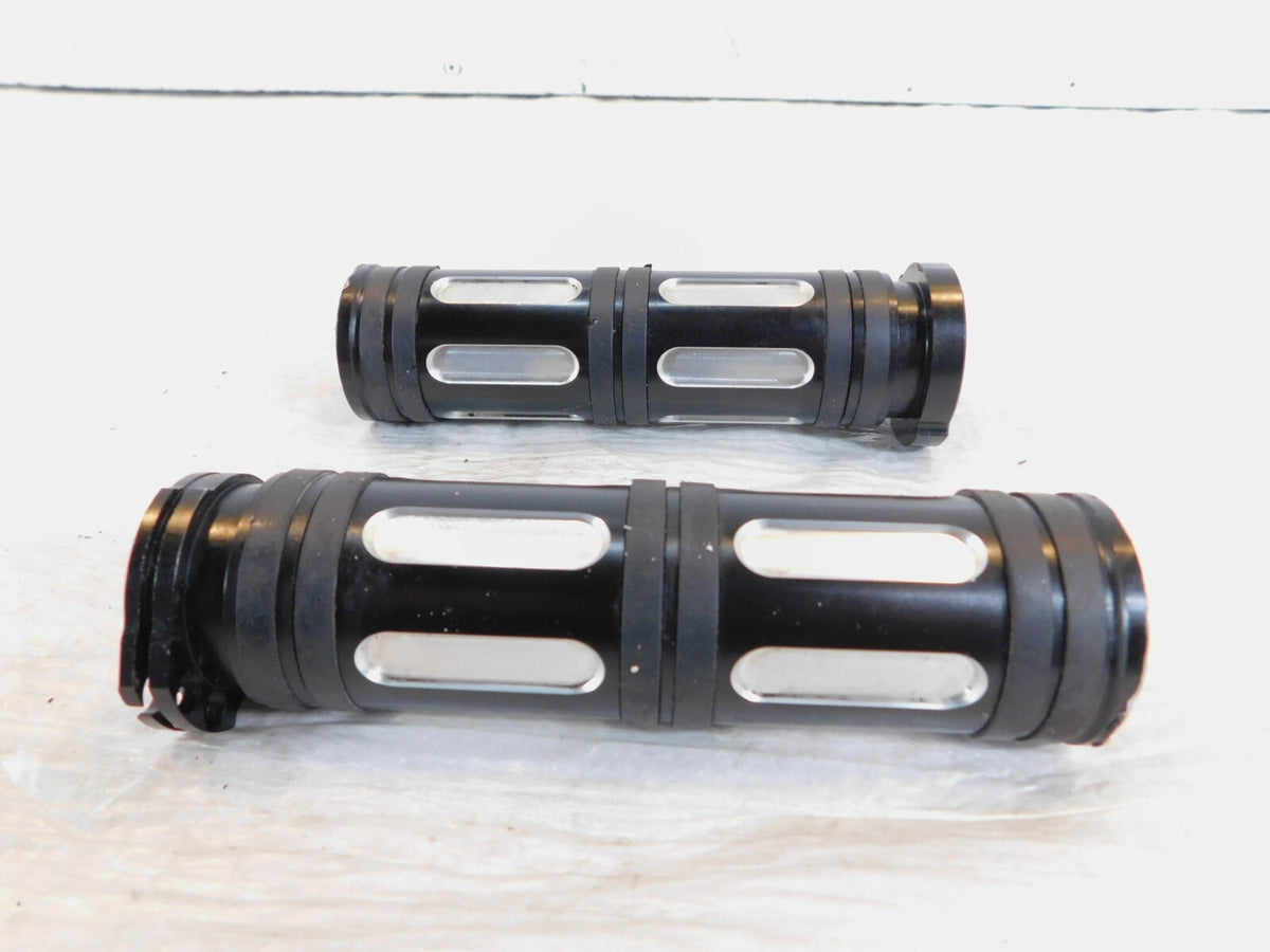 Harley Davidson Dyna Sportster Softail Black Left & Right Handlebar Hand Grips - C3 Cycle