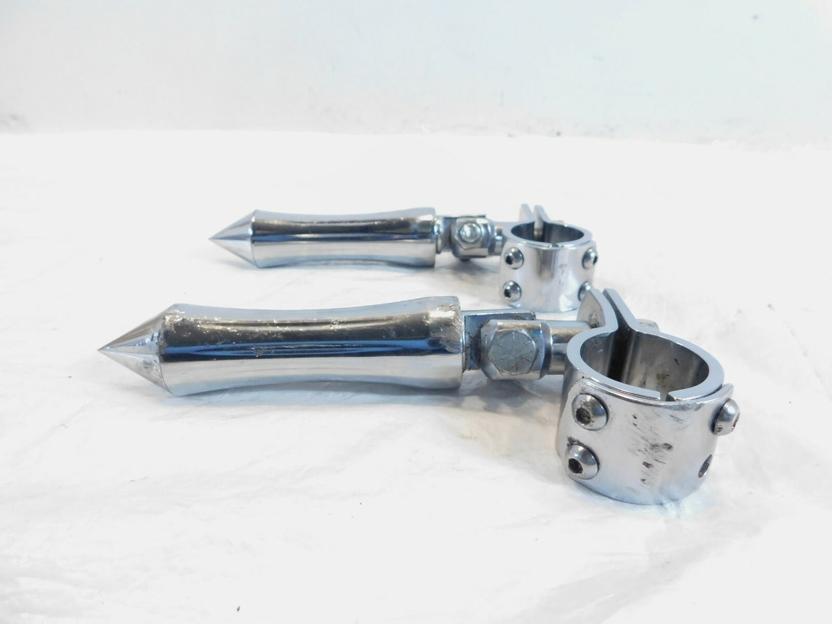 Harley Road King Electra Glide & Street Glide Highway Peg Mount Clamps w/ Pegs - C3 Cycle