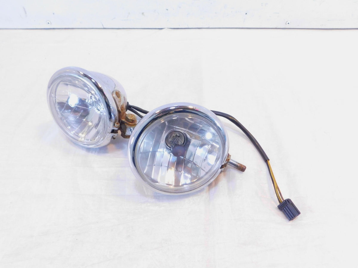 Harley Touring Road King Electra Glide Auxiliary Passing Fog Light Lamps -CUSTOM