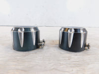 Pair Harley Davidson Touring Dyna Softail & Sportster Front Axle Nut Covers