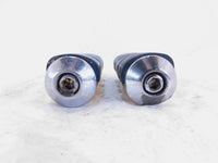Pair Harley Touring Dyna Sportster & Softail Chrome & Rubber Footpeg Footrests - C3 Cycle