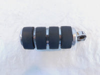 Harley Touring FXR Dyna Sportster & Softail Black Chrome Peg Footpeg Footrests - C3 Cycle