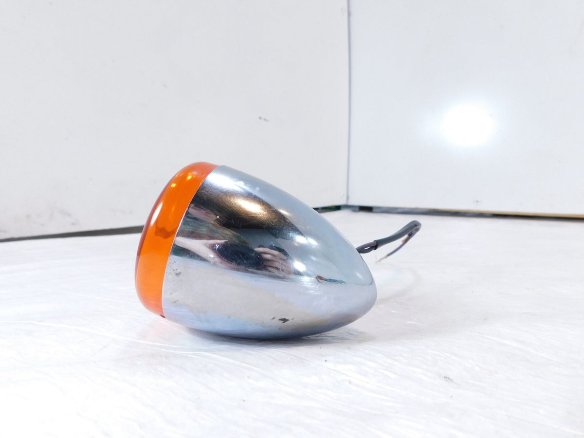 Harley Davidson Sportster Softail Dyna V-Rod Chrome Front Turn Signal Indicator