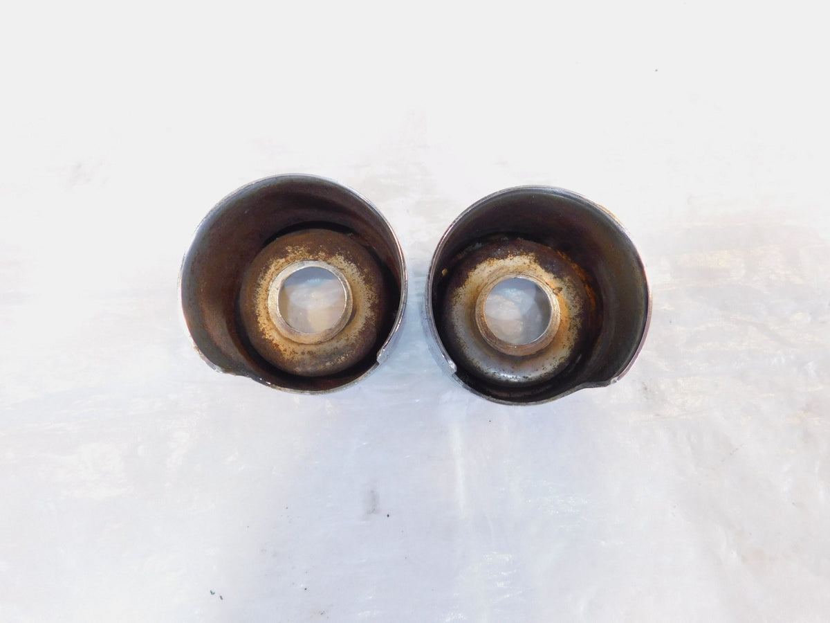 Harley Davidson Sportster 883 & 1200 Chrome Rear Shock Absorber Top Bolt Covers - C3 Cycle