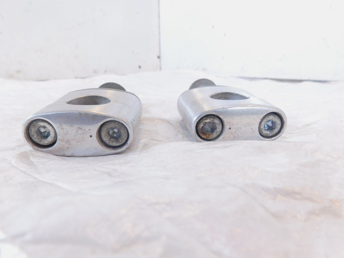 1994-1995 Honda CB1000 CB 1000 Silver Front Upper/Lower Holder Handlebar Risers - C3 Cycle