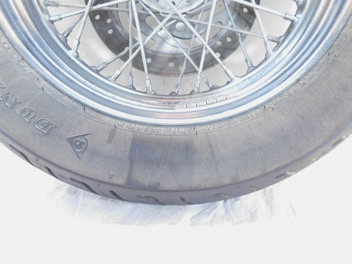 Harley Davidson Softail Heritage & Springer Black Spoked Rear Wheel Rim & Tire - C3 Cycle