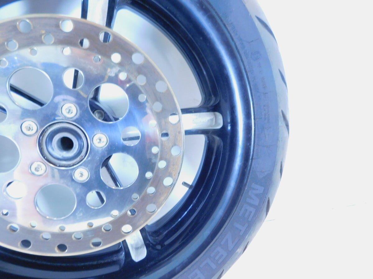 2001 01 Titan Phoenix ZRM ZSX Softail EVO Black Rear Wheel Rim Rotor & Tire - C3 Cycle