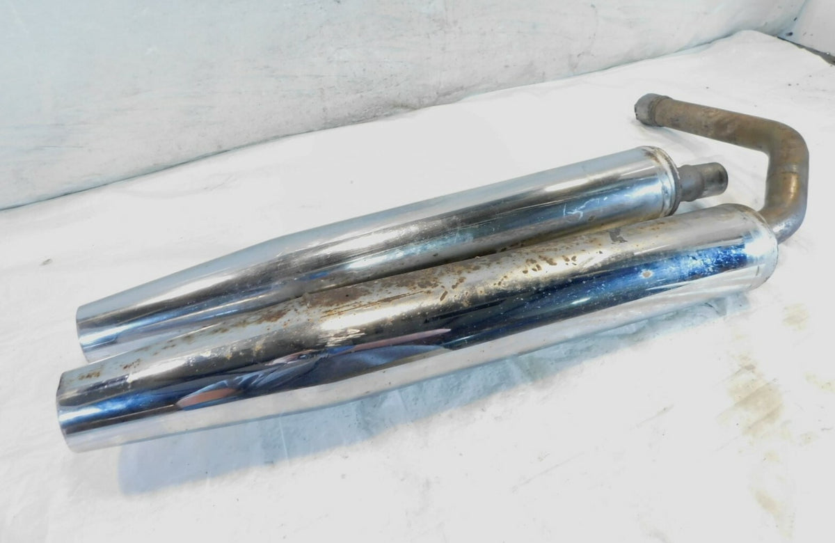 2011 11 Kawasaki Vulcan 1700 VN1700 Left & Right Side Exhaust Mufflers - Pair - C3 Cycle