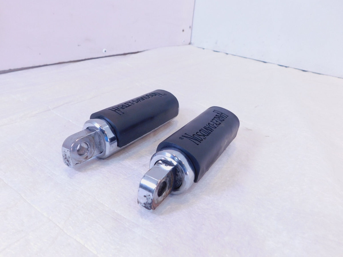 Harley Touring FXR Dyna Sportster & Softail Chrome & Rubber Footpegs Footrests