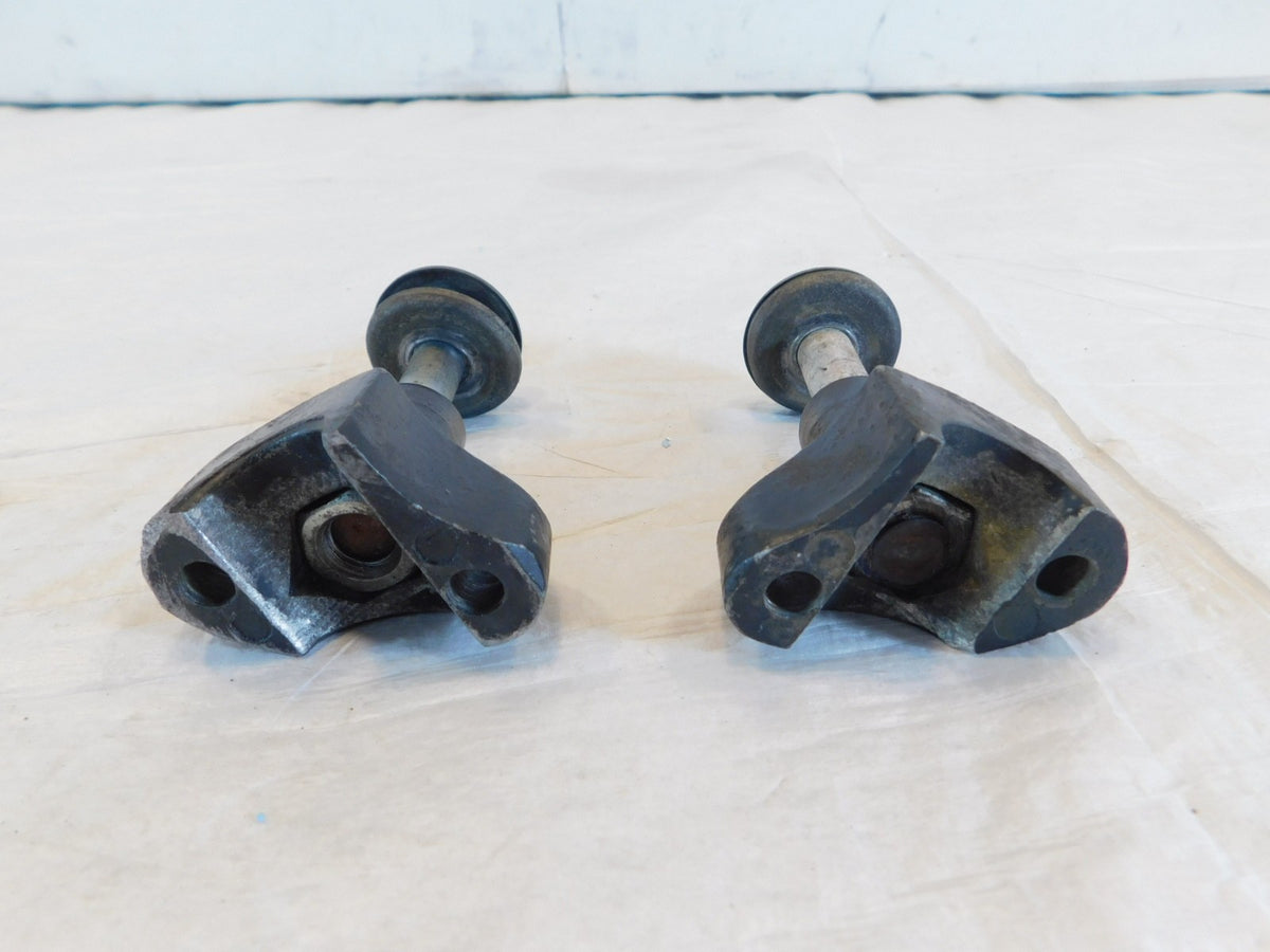 Harley Davidson Sportster 883 & 1200 & Dyna Black Handlebar Bar Riser Clamps - C3 Cycle