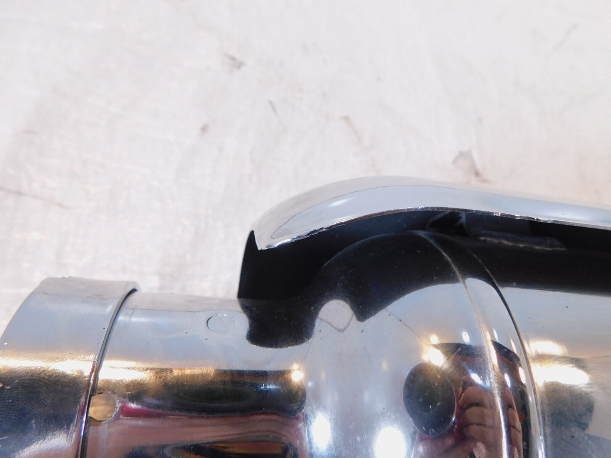 Royal Enfield Meteor 350 Euro 5 Chrome Rear Exhaust System Muffler Pipe & Shield - C3 Cycle