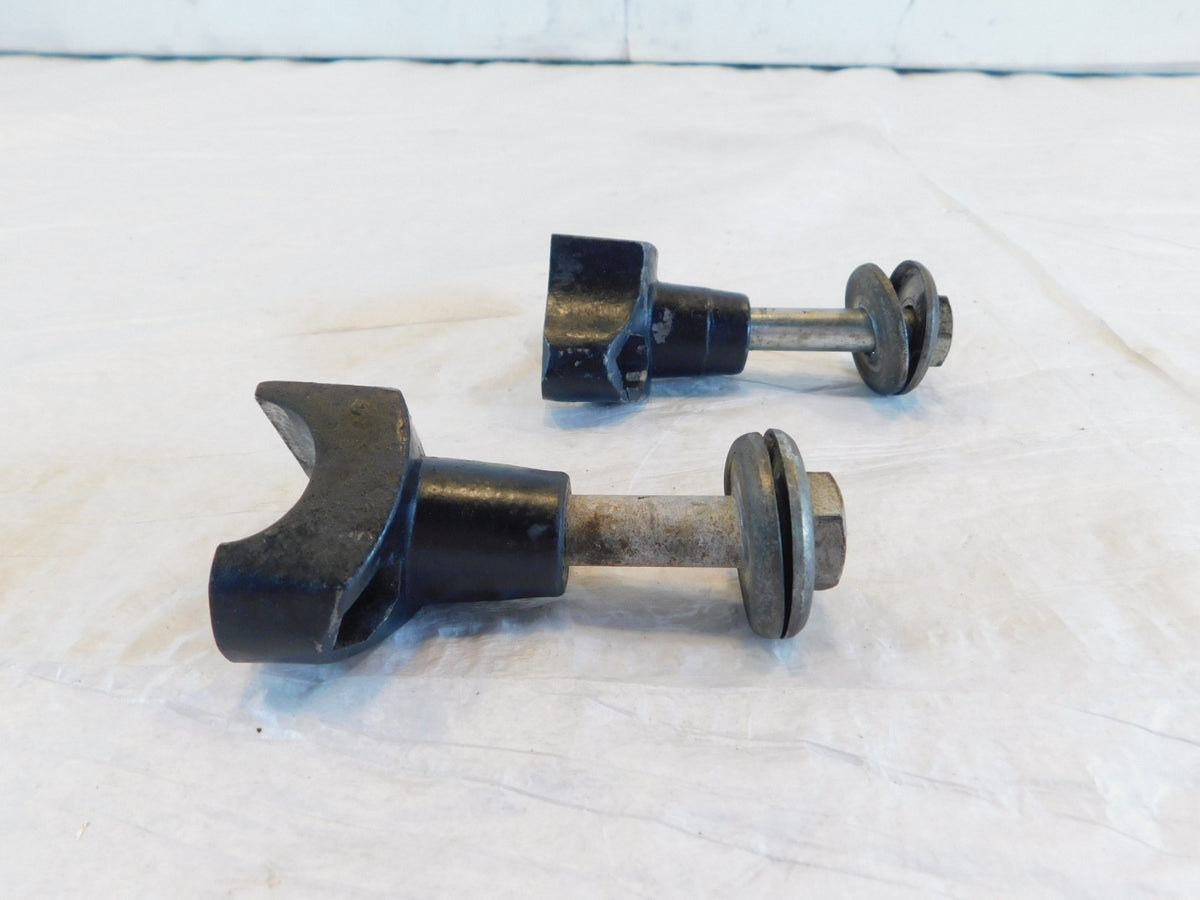 Harley Davidson Sportster 883 & 1200 & Dyna Black Handlebar Bar Riser Clamps - C3 Cycle