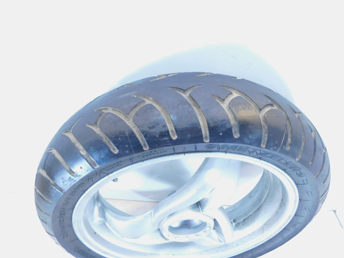 2001-2005 BMW F650 CS F650CS Scarver Silver Rear Rim Wheel & Tire - 36317681009 - C3 Cycle