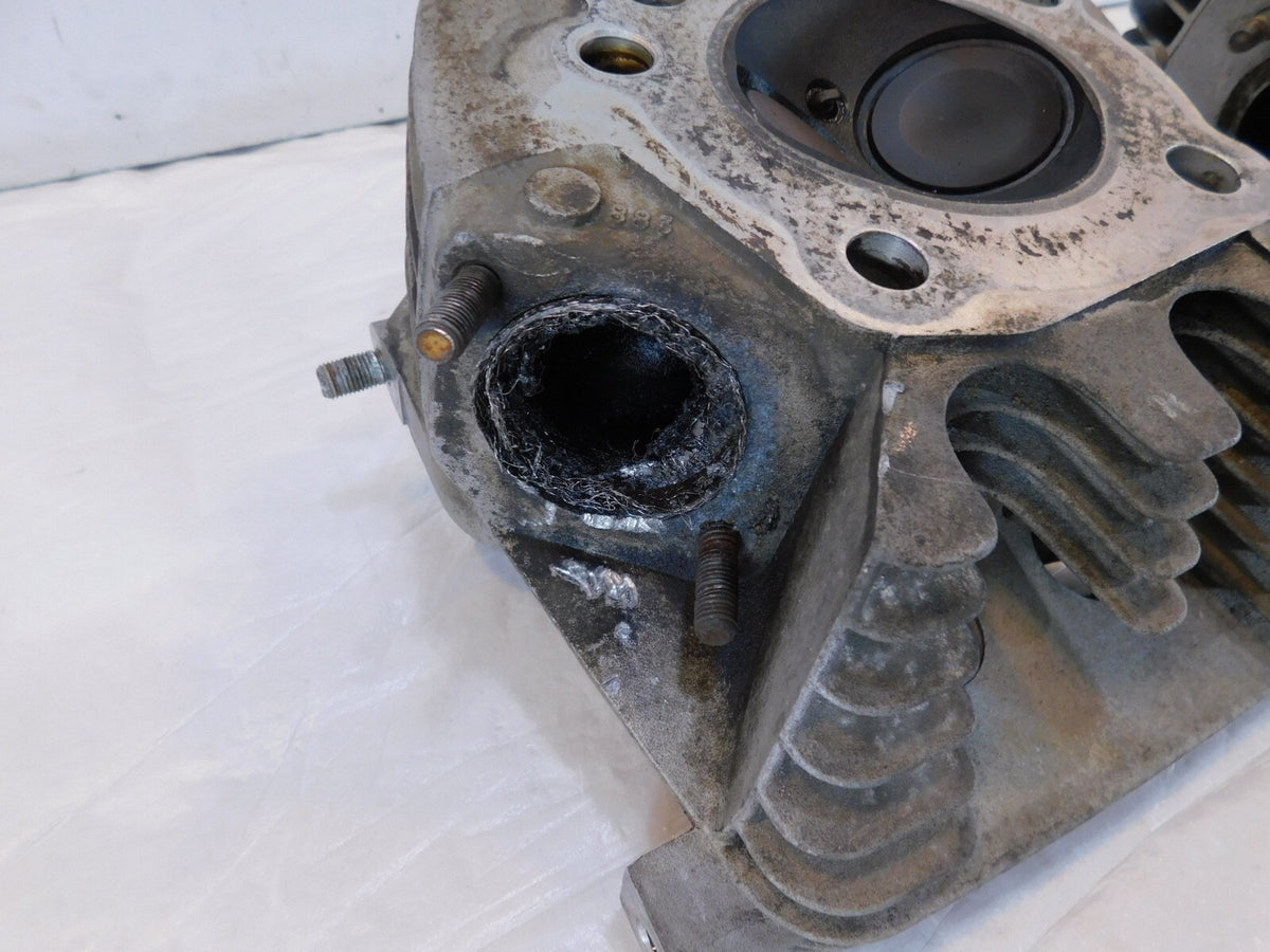 Harley Davidson Sportster 883 Hugger & Custom Silver Cylinder Heads w/ Valves - C3 Cycle