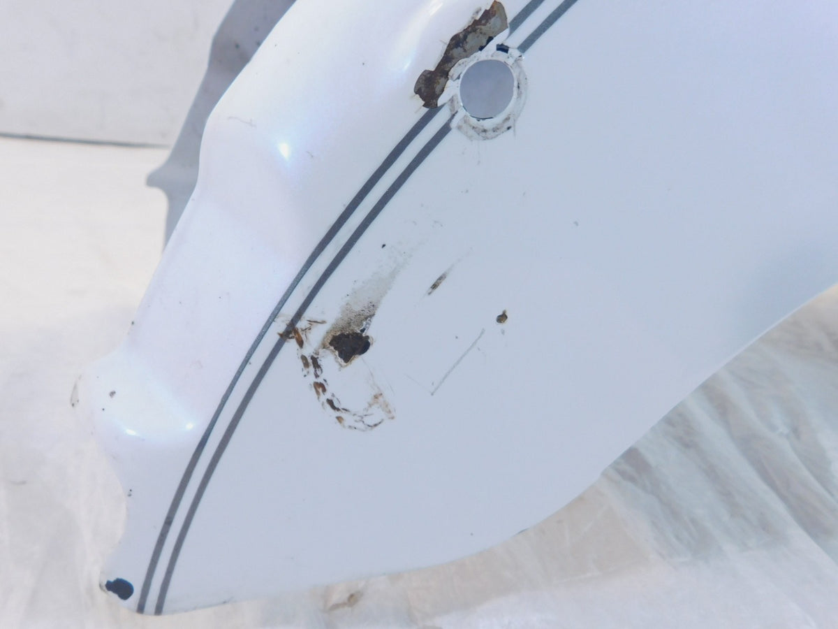 2000-2005 Harley Davidson Softail Heritage Classic White Rear Wheel Cover Fender - C3 Cycle