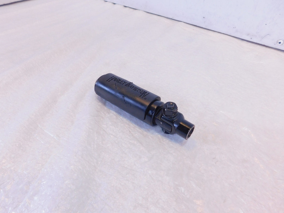 Harley Touring Dyna Sportster & Softail Black Rubber Footpeg Footrest w/ Clevis