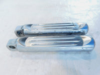 Pair Harley Touring Dyna Sportster & Softail Chrome Left Right Footpeg Footrests - C3 Cycle