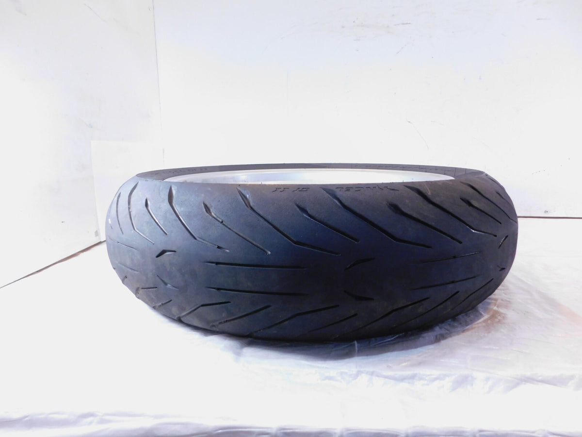 BMW R1100S R1150R R1150RS R1150RT Silver Rear Wheel Rim w/ Tire 5x17" - Bent - C3 Cycle