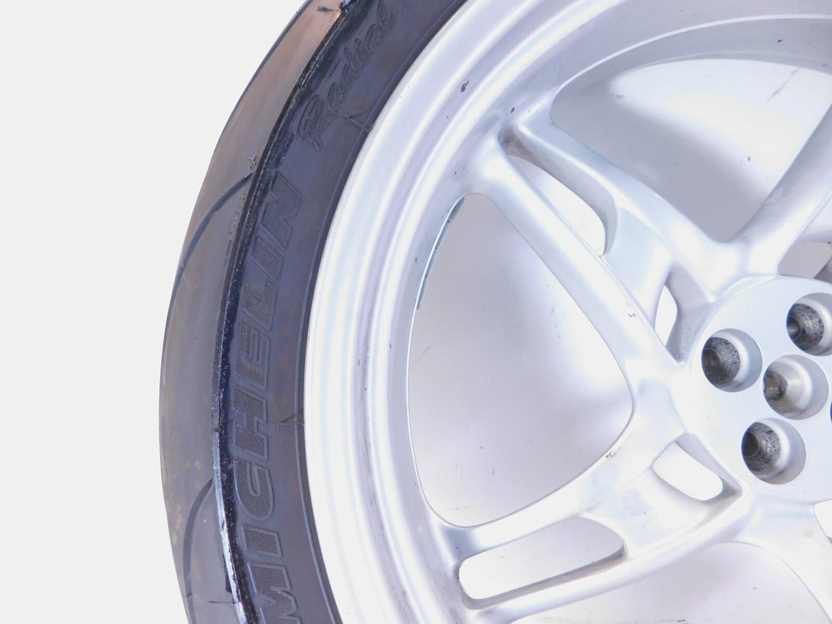 BMW R1100S R1150R R1150RS R1150RT Silver Rear Wheel Rim w/ Tire - 5x17" - C3 Cycle