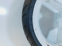 1995 & 1996 Buell M2 Thunderbolt Marchesini White Front Wheel Rim & Tire - Crack - C3 Cycle