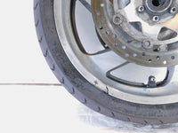Honda GL1800 Goldwing 1800 Silver Cast 5 Front Wheel Rotors Rim & Tire - Crack - C3 Cycle