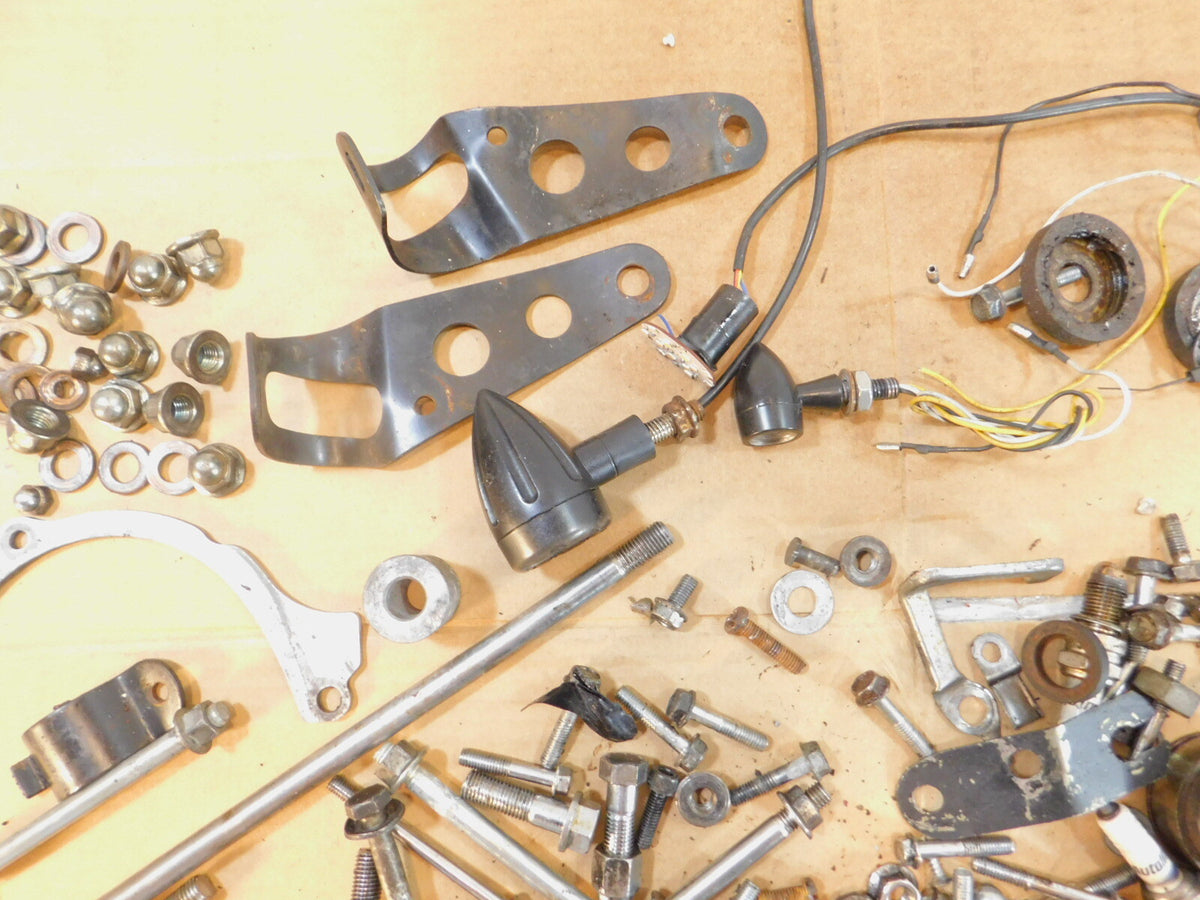 79 Honda CB750L Limited Edition Misc Nuts Bolts Brackets Hardware Parts Box Lot - C3 Cycle