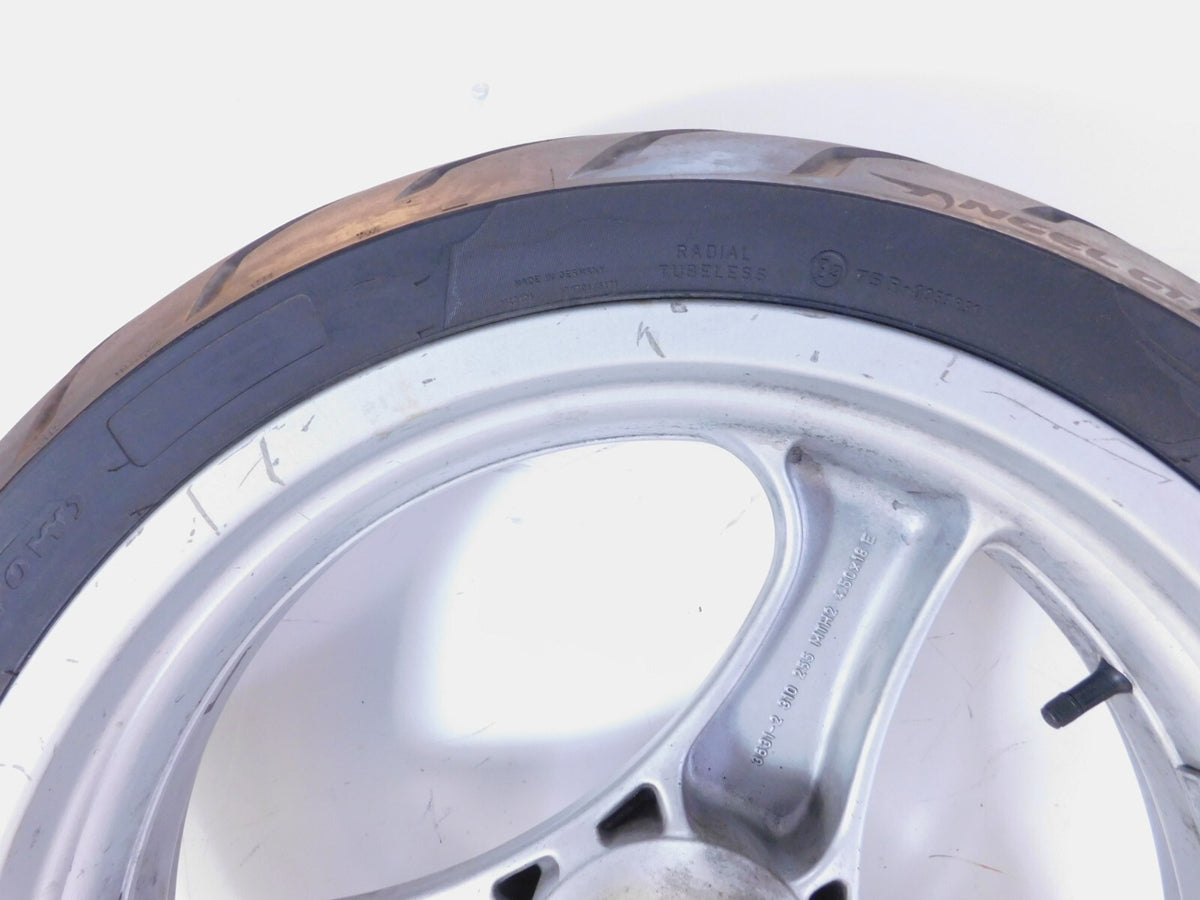 BMW R1100R R1100RT R1100RS R850R & K1 K1100LT Cast Silver Rear Wheel Rim & Tire - C3 Cycle