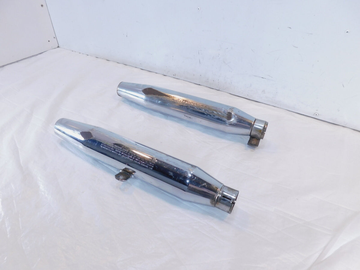 Harley Davidson Sportster 883 & 1200 Chrome Exhaust Header Pipe Mufflers - C3 Cycle
