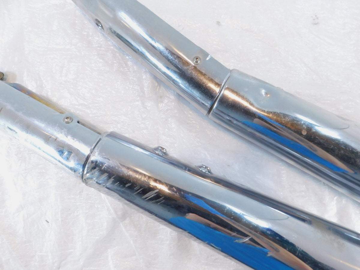 Moto Guzzi V7 III Anniversario Special 750 Rear Exhaust System Pipe Mufflers - C3 Cycle