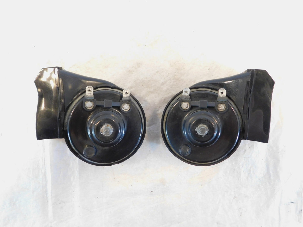 Harley Davidson Touring Dyna Softail & Sportster Black Moto Horn Dual Horns - C3 Cycle