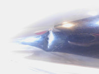 1996-2004 Suzuki Savage LS650 Black Gas Petrol Fuel Tank Reservoir Cell - Dented - C3 Cycle