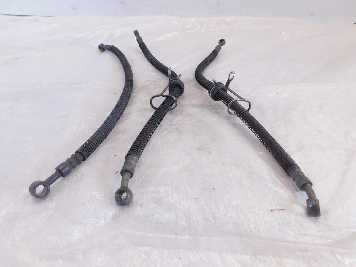 1986-2006 Kawasaki Concours ZG1000 Front & Rear Brake Pipe Line Hoses Hose Lot - C3 Cycle