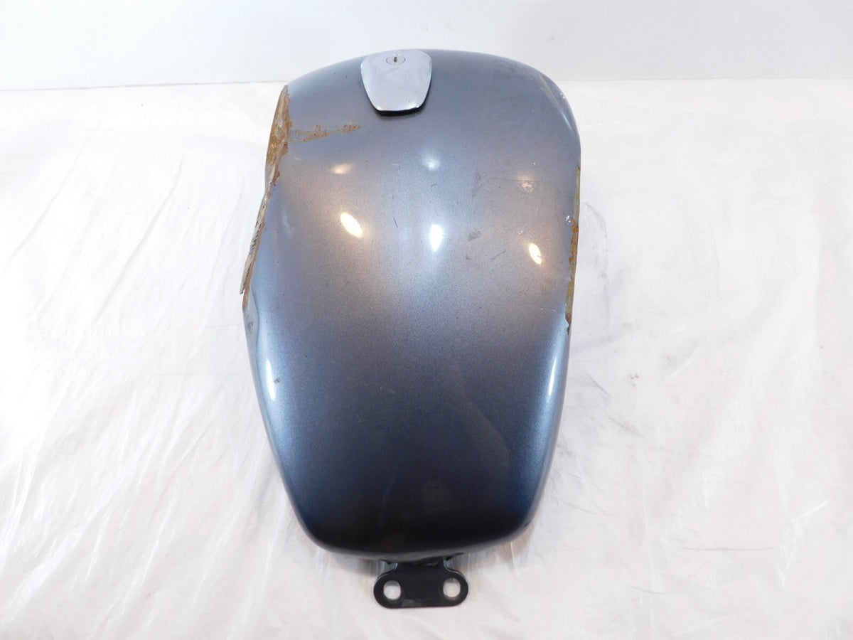 2005-2009 Suzuki Boulevard S83 VS1400 Gray Gas Petrol Fuel Tank Reservoir dented - C3 Cycle