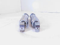 Pair Harley FXR Dyna Sportster & Softail Left Right Chrome Footpeg Footrests - C3 Cycle