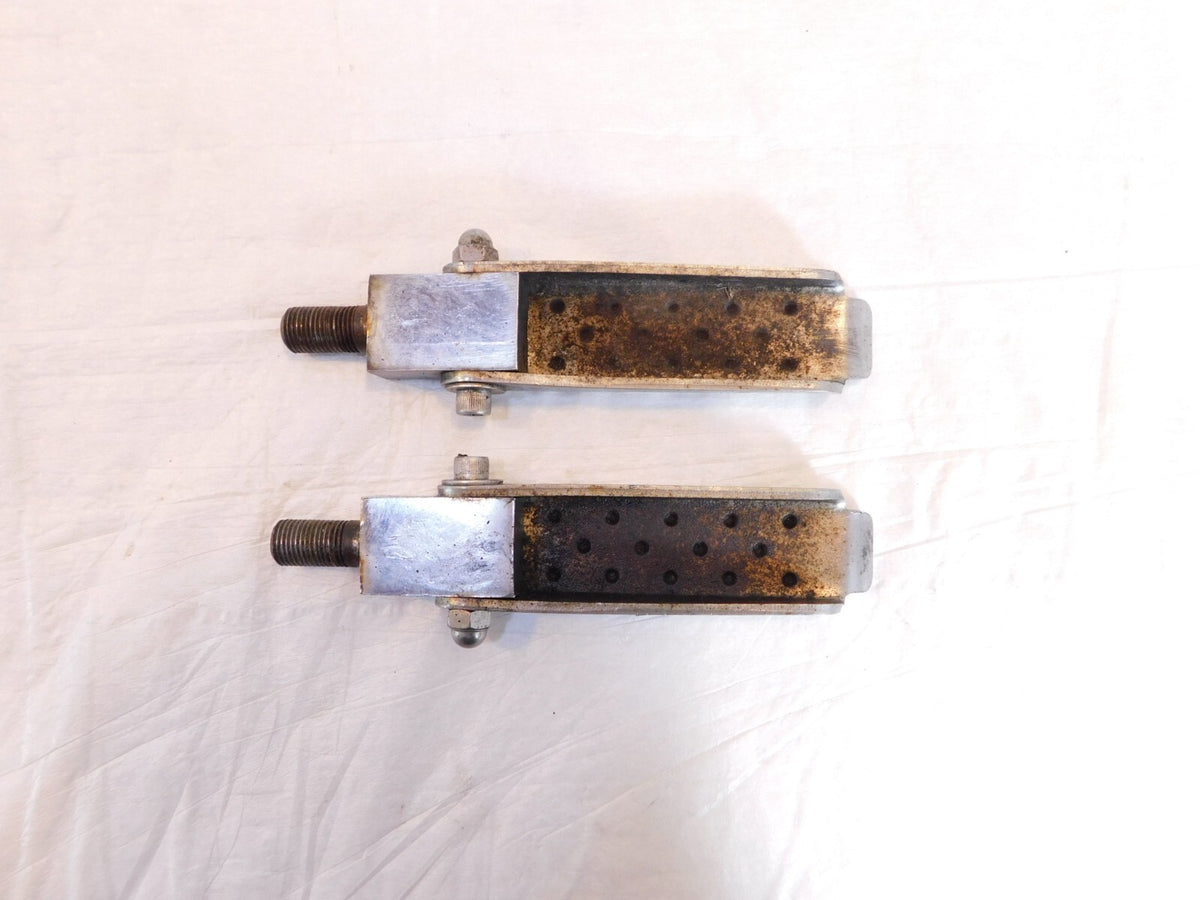 Harley Davidson Touring FXR Dyna Sportster Softail Silver Peg Footpegs Footrests