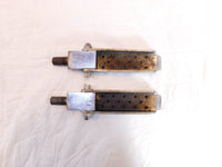 Harley Davidson Touring FXR Dyna Sportster Softail Silver Peg Footpegs Footrests