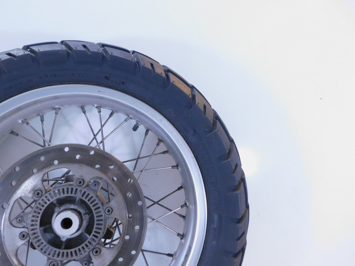 BMW G650GS Sertao & F650GS Dakar Spoked Laced Rear Wheel Rim w/ Tire & Rotor - C3 Cycle
