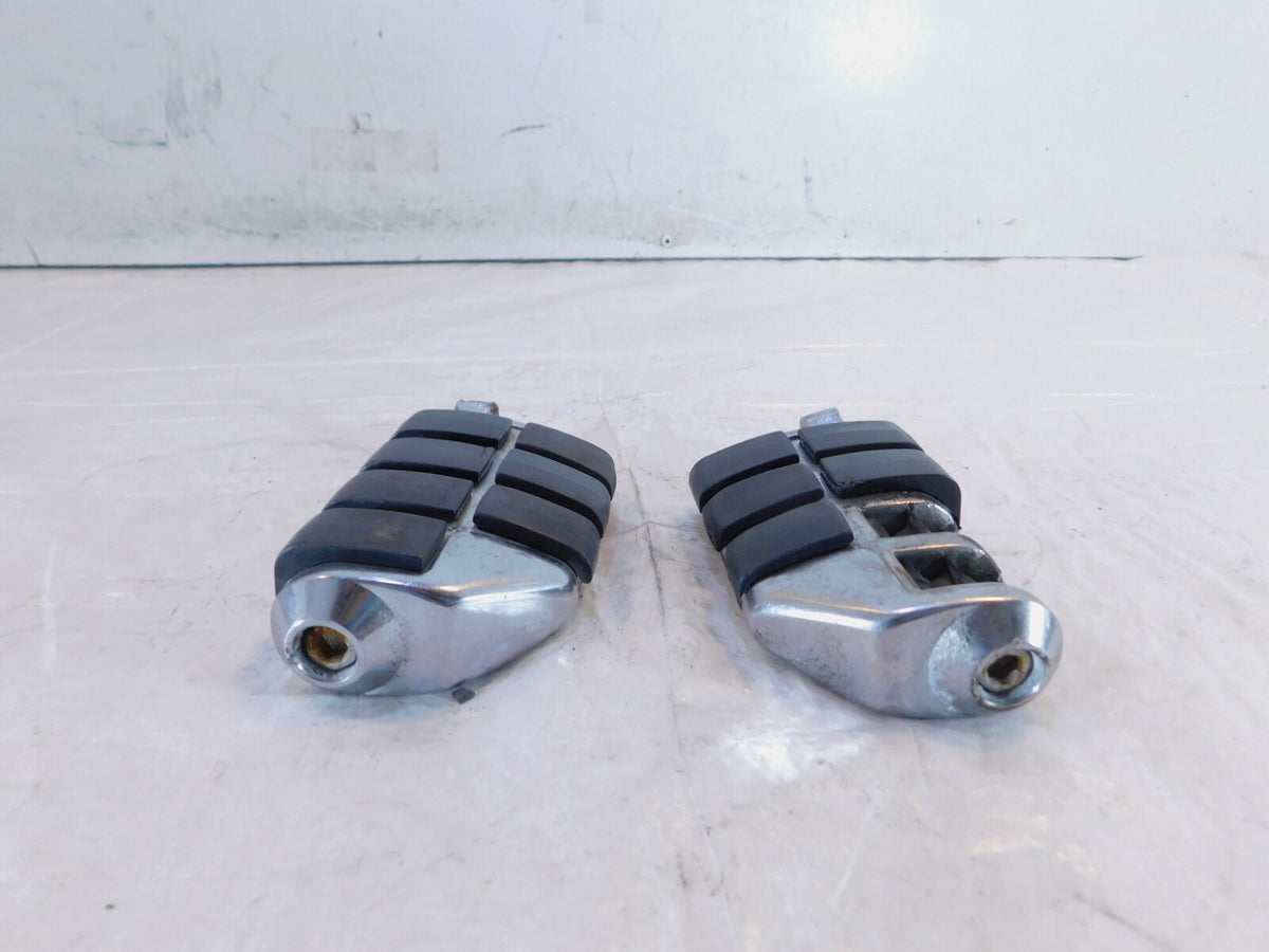 Harley Davidson FXR Dyna Sportster & Softail ISO Chrome Footpegs Footrests - C3 Cycle