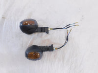 Buell XB XB9 XB12 Lightning Ulysses & Blast Black Front Turn Signal Indicators - C3 Cycle