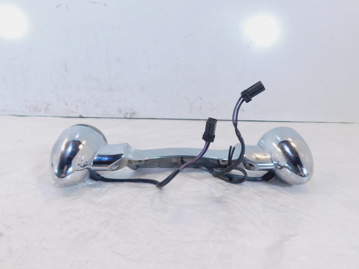 Harley Davidson Chrome FLHX Street Glide Rear Fender Turn Signal Indicator Bar - C3 Cycle