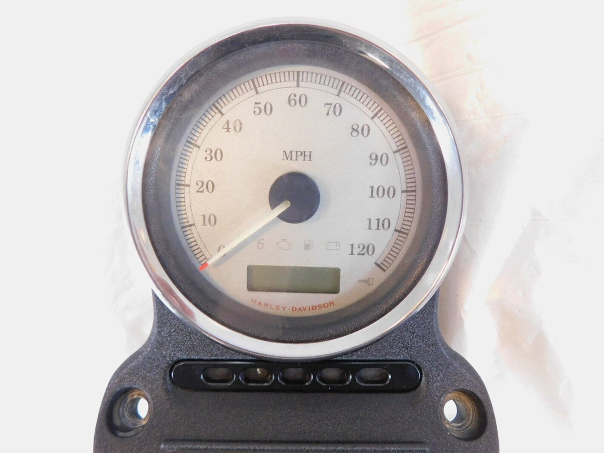 09-11 Harley Davidson Dyna FXD Super Glide Speedo Speedometer Bracket & Odometer - C3 Cycle